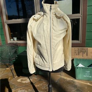 Vintage Ralph Lauren active Cream color  hooded Jacket size m